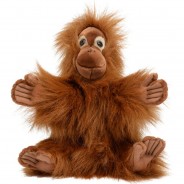 Preisvergleich für Stofftiere & Kuscheltiere: Hansa Creation Handpuppe Orang Utan Baby, 25 cm, DUNKELBRAUN