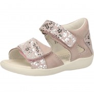 Preisvergleich für Schuhe: PEPINO by RICOSTA Leder Sandalen, Rosa/Silber, 19