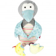 Preisvergleich für Stofftiere & Kuscheltiere: sigikid Pinguin Patchwork Sweety, 32 cm, grau