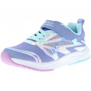 Preisvergleich für Schuhe: Skechers 302206L/LVAQ Speed Runner-Sweet Freeze Kinder Mädchen Sneaker Turnschuhe Glitzer blau/lila/mintgrün, Blau, 33