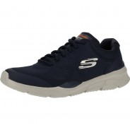 Preisvergleich für Schuhe: Skechers Lederimitat/Textil Sneaker, Navy, 43