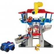 Preisvergleich für Sammel & Spielfiguren: PAW Patrol Lookout Hauptquartier Spielset mit Chase Figur und Basis Fahrzeug, Spielturm, Spielzeug geeignet Kinder ab 3 Jahren, mit Licht- und Geräuscheffekten bunt  Kleinkinder