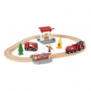 Preisvergleich für Holzspielzeug: Brio 33815 Feuerwehr Set für Holzeisenbahn