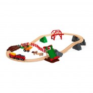 Preisvergleich für Holzspielzeug: Brio 33984 großes Bauernhof Set für Holzeisenbahn