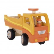 Preisvergleich für Holzspielzeug: goki 55940 Kipper orange lenkbar Holz