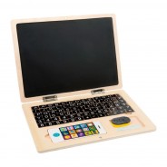 Preisvergleich für Babyspielzeug: Legler 11193 Holz-Laptop mit Magnet-Tafel