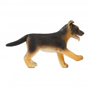 Preisvergleich für Bauernhof & Tiere: Legler 387261 Deutscher Schäferhund Welpe schwarz stehend Spielfigur Animal P...