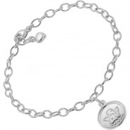 Preisvergleich für Accessoires für Kinder: Armband mit Engel-Anhänger 925 Silber 17 cm Armbänder silber Gr. one size Mädchen Kinder