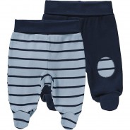 Preisvergleich für Hosen: Baby Jogginghose Doppelpack  blau Gr. 56 Jungen Baby