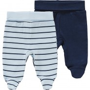 Preisvergleich für Hosen: Baby Jogginghose Doppelpack  blau-kombi Gr. 50 Jungen Baby