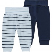 Preisvergleich für Hosen: Baby Jogginghose Doppelpack  blau-kombi Gr. 56 Jungen Baby