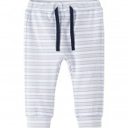 Preisvergleich für Hosen: Baby Jogginghose NBMFELIX , Organic Cotton weiß Gr. 86 Jungen Kleinkinder