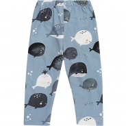 Preisvergleich für Hosen: Baby Leggings CUTE WHALES, Organic Cotton blau Gr. 62/68