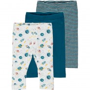 Preisvergleich für Hosen: Baby Leggings NBMLEGGING 3er Pack , Organic Cotton blau Gr. 86 Jungen Kinder