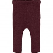 Preisvergleich für Hosen: Baby Leggings NBNKAB, Organic Cotton bordeaux Gr. 86