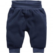 Preisvergleich für Hosen: Baby Pumphose Fleece mit Strickbund Jogginghosen NewbornU dunkelblau Gr. 104