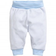 Preisvergleich für Hosen: Baby-Pumphose Interlock Ringel Jogginghosen  hellblau Gr. 50 Jungen Baby