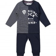 Preisvergleich für Hosen: Baby Set Langarmshirt + Sweathose  blau/weiß Gr. 62 Jungen Baby