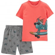 Preisvergleich für Hosen: Baby Set T-Shirt + Shorts  mehrfarbig Gr. 62 Jungen Baby