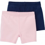 Preisvergleich für Hosen: Baby Shorts Doppelpack  blau-kombi Gr. 80 Mädchen Kinder