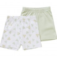 Preisvergleich für Hosen: Baby Shorts Doppelpack weiß-kombi Gr. 56