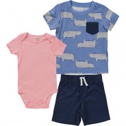 Preisvergleich für Hosen: Baby T-Shirt  mehrfarbig Gr. 68 Jungen Baby