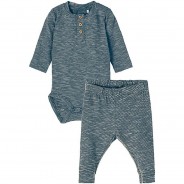 Preisvergleich für Strampler & Spieler: Body NBMBALDUR , Organic Cotton dunkelblau Gr. 74 Jungen Baby