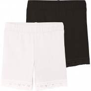 Preisvergleich für Hosen: Caprileggings NMFVISTA Doppelpack  weiß Gr. 92 Mädchen Kleinkinder