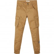 Preisvergleich für Hosen: Cargohose Bootcut NKMRYAN , Bundweite REGULAR beige Gr. 116 Jungen Kinder