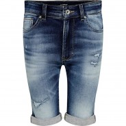 Preisvergleich für Hosen: jeans Jeansshorts  blau Gr. 146 Jungen Kinder