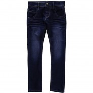 Preisvergleich für Hosen: Jeanshose NITTAX , Organic Cotton dark blue denim Gr. 104 Jungen Kleinkinder