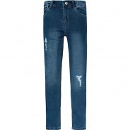 Preisvergleich für Hosen: Jeanshose NKFPOLLY  blue denim Gr. 152 Mädchen Kinder