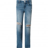 Preisvergleich für Hosen: Jeanshose NKFPOLLY , Organic Cotton blue denim Gr. 164 Mädchen Kinder