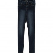 Preisvergleich für Hosen: Jeanshose NKFPOLLY , Organic Cotton dark blue denim Gr. 110 Mädchen Kleinkinder