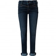 Preisvergleich für Hosen: Jeanshose NKFPOLLY , Organic Cotton dark blue denim Gr. 128 Mädchen Kinder