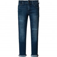 Preisvergleich für Hosen: Jeanshose NKMTHEO , Organic Cotton dark blue denim Gr. 128 Jungen Kinder