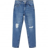 Preisvergleich für Hosen: Jeanshose Regular fit , Bundweite SLIM blue denim Gr. 116 Mädchen Kinder