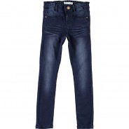 Preisvergleich für Hosen: Jeanshose Regular fit NKFPOLLY , Organic Cotton dark blue denim Gr. 128 Mädchen Kinder