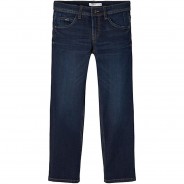 Preisvergleich für Hosen: Jeanshose Regular fit NKMRYAN , Bundweite REGULAR dark blue denim Gr. 128 Jungen Kinder