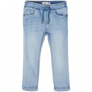 Preisvergleich für Hosen: Jeanshose Regular fit NMMROBIN , Bundweite SLIM, Organic Cotton light blue denim Gr. 110 Jungen Kleinkinder