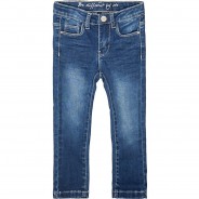 Preisvergleich für Hosen: Jeanshose Skinny fit , Bundweite REGULAR dark blue denim Gr. 116 Mädchen Kinder