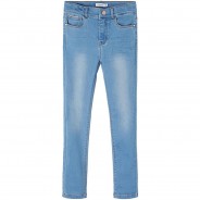 Preisvergleich für Hosen: Jeanshose Skinny fit NKFPOLLY  blue denim Gr. 104 Mädchen Kinder