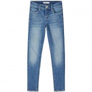 Preisvergleich für Hosen: Jeanshose Skinny fit NKFPOLLY  blue denim Gr. 164 Mädchen Kinder