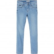 Preisvergleich für Hosen: Jeanshose Skinny fit NKMPETE  light blue denim Gr. 110 Jungen Kinder