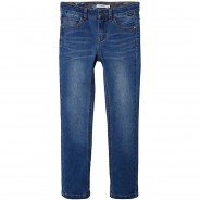 Preisvergleich für Hosen: Jeanshose Slim fit NKMSILAS , Bundweite SLIM blue denim Gr. 104 Jungen Kinder