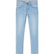 Preisvergleich für Hosen: Jeanshose Slim fit NKMSILAS , Bundweite SLIM light blue denim Gr. 122 Jungen Kinder