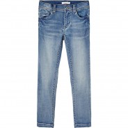 Preisvergleich für Hosen: Jeanshose Slim fit NKMTHEO , Bundweite SLIM blue denim Gr. 104 Jungen Kinder