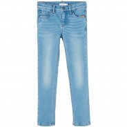 Preisvergleich für Hosen: Jeanshose Slim fit NKMTHEO , Bundweite SLIM light blue denim Gr. 104 Jungen Kinder