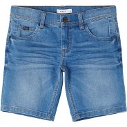 Preisvergleich für Hosen: Jeansshorts NKMRYAN , Bundweite REGULAR light blue denim Gr. 128 Jungen Kinder