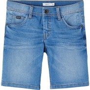 Preisvergleich für Hosen: Jeansshorts NKMSOFUS , Bundweite SLIM light blue denim Gr. 152 Jungen Kinder